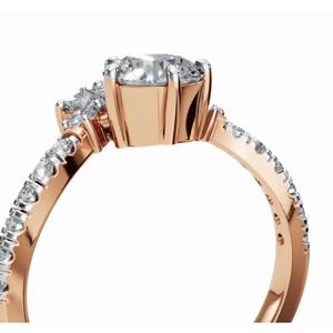 Anillo de Diamantes Malvinas Regal Crown en Oro Amarillo, Rosa o Blanco de 9k, 14k o 18k, Elegante Joyería Fina Inspirada en una Tiara, Regalo para Ella - Product Image 3