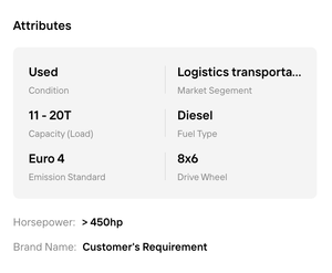 Best!! Left Hand Drive <b>Prime</b> Mover 6x4 Tractor Truck Diesel Heavy Duty For International Road Freight And Logistics Solutions - Product Image 6