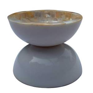 ชามเสิร์ฟพร้อมจี้มุกทำมือทรงโค้งสำหรับเป็นของว่างอเนกประสงค์แบบใช้แล้วทิ้งชามใส่ของขวัญผลไม้ของตกแต่งบ้านสำนักงาน - Product Image 1