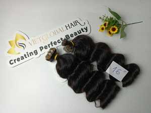 100% vierge cuticule alignée robinet dans la pince à cheveux dans l'extension de cheveux humains en demande origine vietnamienne - Product Image 3