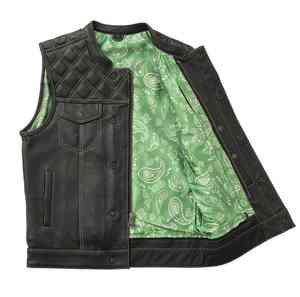 High Quality Design Black Genuine <b>Leather</b> <b>Waistcoat</b> Sleeveless Jackets for <b>Men</b> Breathable Winter Outer Wear Zipper Factory Sale - Product Image 6