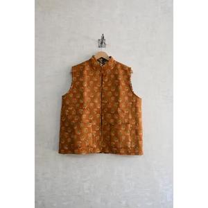 Chaleco Acolchado de Algodón Ecológico Hecho a Mano para Mujer, Chaqueta sin Mangas con Estampado Étnico, Prenda Exterior Elegante con Botones - Product Image 2