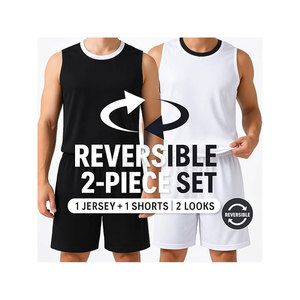 Pantalones Cortos de Baloncesto Reversibles Unisex, Uniformes Deportivos Personalizados de Doble Cara, Antibacterianos, 100% Poliéster, Personalizados para Equipos Deportivos - Product Image 2