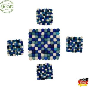 Dessous de verre de table en feutre Tapis et coussinets élégants pour protéger les meubles des gouttes et des déversements Vaisselle Dessous de verre Design décoratif - Product Image 2