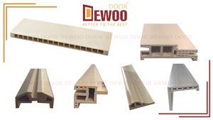 DEWOO VIET NAM 100% Panneau de porte étanche pur WPC 40mm d'épaisseur pour matériau en PVC à ouverture manuelle intérieure - Product Image 6