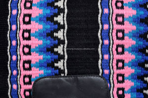 Couverture de selle western tissée à la main en tissu de coton durable, confortable avec motif tribal coloré, couleur et taille personnalisables - Product Image 5