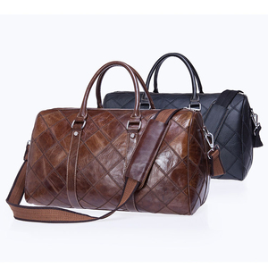 Top Selling Outdoor Travel Duffel Bag Genuine Leather <b>Carry</b> <b>on</b> for Convenient Travel New Style Overnight Duffle Bag Wholesale - Product Image 3