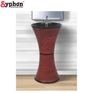 Fregadero de lavabo de una pieza de cerámica de alta durabilidad de excelente calidad de diseño de moda fabricado en India - Product Image 1