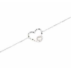 สร้อยข้อมือเงินแท้ 925 ดีไซน์หัวใจคู่ พร้อมจี้ปากกาแฟชั่น - Product Image 3