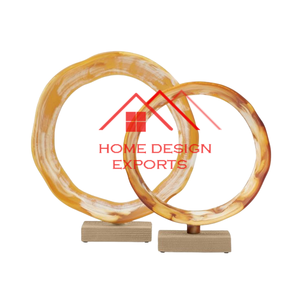 Sculpture décorative en marbre pour la décoration de bureau Sculpture en granit de forme ronde, ton de marbre naturel, meilleure vente - Product Image 3