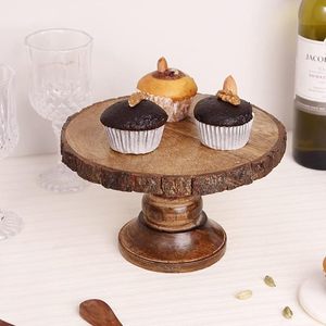 Best Selling Rustic <b>Wooden</b> <b>Cake</b> Stand Handmade Pedestal Stand for <b>Cakes</b> Cupcakes And Desserts Wholesale Price Export Ready - Product Image 2