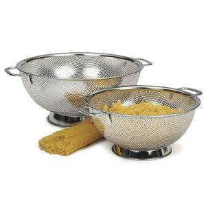 Passoire en acier inoxydable avec un corps robuste en acier inoxydable, conception à mailles fines pour rincer les fruits, les légumes, les nouilles, le riz, cuisine à domicile - Product Image 2