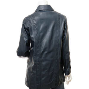 <b>Women's</b> Genuine Leather Winter <b>Jacket</b> Breathable Satin Fabric High Quality <b>Jacket</b> Stand for <b>Women</b> Factory Price Autumn Season - Product Image 2