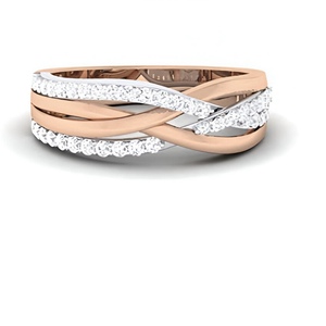 IGI Certified Luxury 14K & 18K Solid Gold Diamond Band <b>Ring</b> for <b>Men</b> Indian Handmade Jewelry - Product Image 1