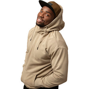 Premium Comfort Fleece Pullover Sudadera con capucha con cuerda blanca Sudaderas con capucha de bolsillo de canguro para hombres de moda - Product Image 5