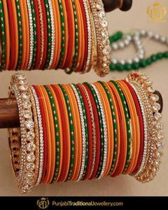 100% Top High Quality Custom Made Unique Style Solid Color <b>Glass</b> <b>Bangles</b> Set for Ladies for Bridal Wear - Product Image 6