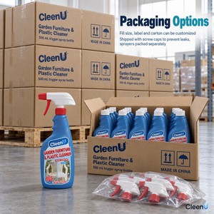 Spray detergente per sedie in plastica 500ml senza cloro, detergente per sedie da esterno e mobili da giardino per tavoli da patio in resina, OEM all'ingrosso - Product Image 5