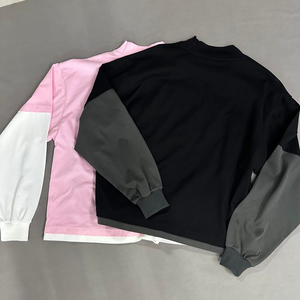 เสื้อยืดแขนยาวสองชั้นสำหรับผู้ชายเสื้อยืดผ้าฝ้ายพิมพ์ลาย DTG ทรงโอเวอร์ไซส์ - Product Image 3