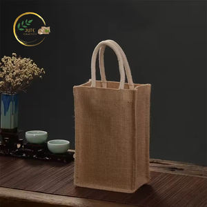 High Quality Eco-Friendly High Grade Wine <b>Jute</b> Bags with Customized Color & Logo for Promotional Gifts-Wholesale Worldwide - Product Image 1