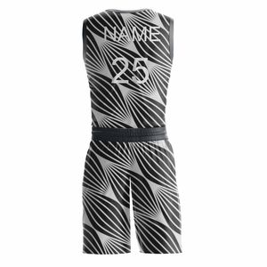 Ensembles de maillots et shorts de basketball personnalisés, respirants, à séchage rapide, 100 % polyester, anti-humidité, imprimés sur mesure, unisexe, pour adultes - Product Image 2