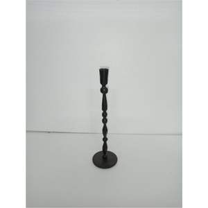 Vintage Brutalist <b>Black</b> Iron Candle Holder | 4-Light Handmade Metal <b>Candelabra</b> | Wholesale Decorative Wedding Taper Candlestick - Product Image 2