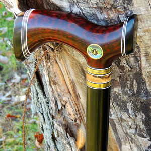 MOBILITY Prix Canne en bois réglable avec plusieurs nœuds Bâton de marche en bois solide pour les aînés par Standard International - Product Image 1