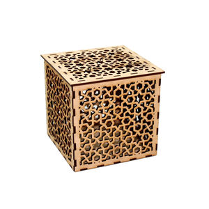 Boîte de rangement décorative personnalisée en vrac de couleur pêche en métal de forme ronde pour mariage dernière conception pour la décoration de la maison emballage en carton - Product Image 5