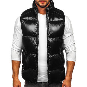 New Style Custom logo Winter Bubble Vest Coat <b>Hot</b> Sale Custom High Quality <b>Cold</b> Proof Puffer Vest Men Vests OEM Serviced - Product Image 1