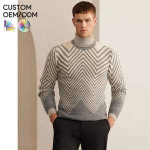 Suéter de Punto Personalizado para Hombre, Invierno, OEM ODM, Algodón de Alta Calidad, Secado Rápido, Antiarrugas, Antibolitas, Transpirable, Marca Privada - Product Image 1
