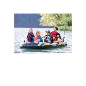 Bote Inflable Intex Seahawk 4 Verde, Capacidad de 480 kg, Tamaño 351x145x48 cm, Altura 48 cm, Ancho 351 cm, Largo 145 cm - Product Image 1