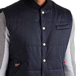 Gilet matelassé en duvet de polyester pour hommes Gilet matelassé imperméable et chaud pour l'hiver Gilet léger sans manches pliable - Product Image 5