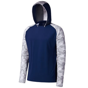 Sudadera con Capucha de Pesca y Caza para Hombre, Manga Larga, Transpirable, con Protección Solar UPF 50, Logotipo Personalizado, 100% Poliéster, Cierre de Pullover, Personalizable - Product Image 1
