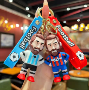 Thể thao vận động viên Jersey búp bê Keychain PVC cầu thủ bóng đá với cup độc đáo mặt dây chuyền thiết kế món quà chính cho người hâm mộ - Product Image 2