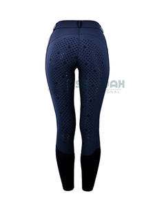 Pantalones de montar a caballo para mujer, corte ajustado favorecedor con material elástico de cintura alta y agarre fuerte para profesionales - Product Image 6