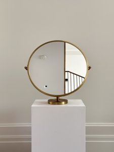 Brass Desktop Makeup Mirror European-style Mirror Double-sided Vanity Mirror Portable Beauty Amazing Design Low Cost - Product Image 6