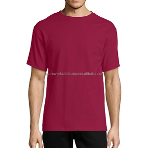 Fabricants de vêtements du Bangladesh OEM T-shirts unis gris à col rond décontractés en coton T-shirt respirant coupe ajustée pour hommes - Product Image 3
