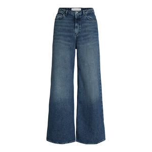 Salopette ample pour femme, jambe large, coupe ample, respirante, écologique, 100% coton denim, streetwear tendance, confortable et décontractée - Product Image 1