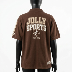 Women Polo T Shirt 220 GSM Cotton Pique <b>Brown</b> Soft Breathable Custom Screen Print Logo Woven Label Premium Fit Women Polo Shirts - Product Image 3