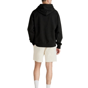 Sweat-shirt à capuche surdimensionné 100 % coton personnalisé avec design anti-boulochage et imprimé en relief - Fournisseur en gros de sweats à capuche - Product Image 4