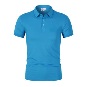 Polos de golf à manches courtes et coupe ajustée unie de haute qualité pour hommes T-shirt polo personnalisé à logo avec numéro et vêtements d'équipe - Product Image 5