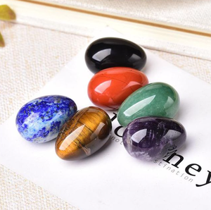 Venta al por mayor de alta calidad Ojo de tigre Yoni huevos cristal Natural Ojo de Tigre huevo piedra Reiki curación meditación y decoración del hogar - Product Image 2