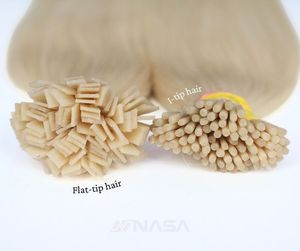 Extensions à pointe plate blonde ombrée T1B/613 Cheveux humains Remy de qualité supérieure permanents et sans danger pour la chaleur - Product Image 4