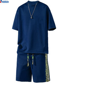 Ensemble de shorts en coton unisexe confortable et respirant avec logo personnalisé, nouvelle arrivée, ensemble de jogging court personnalisé pour hommes grandes tailles - Product Image 6
