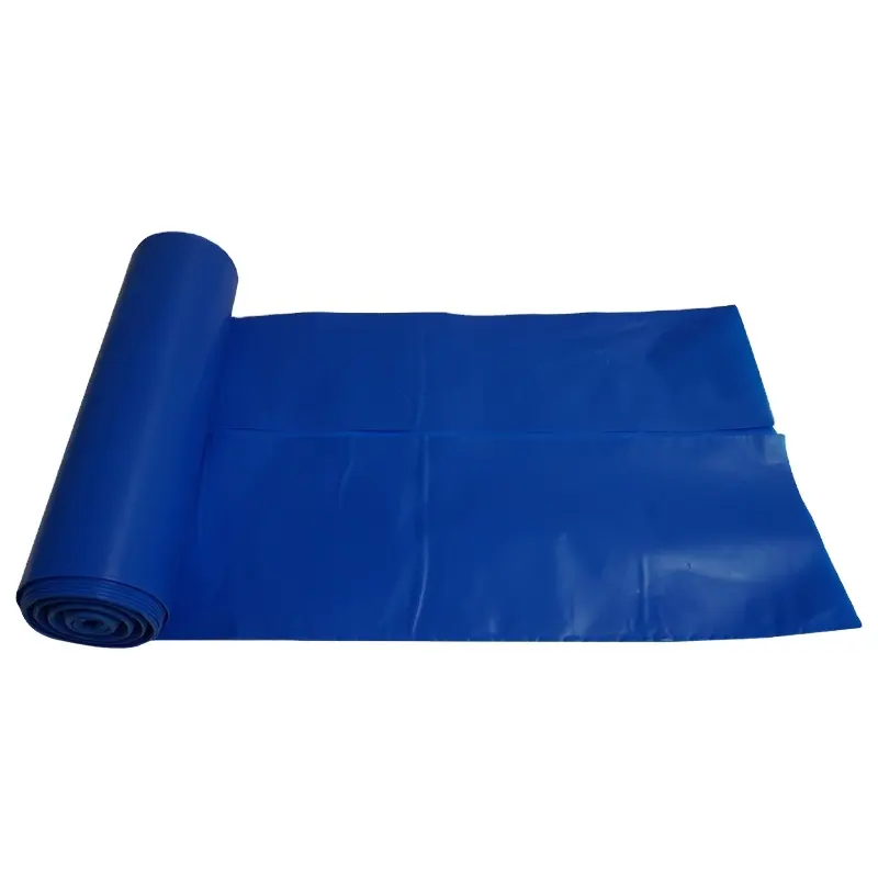 Vietnam Manufacturer C-Fold Plastic Garbage Bags on Roll Dark Blue Black Coreless Options Waste Packaging Bag