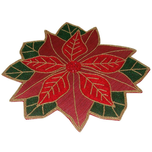 Manteles individuales con cuentas y bordes de diseño floral de glowin fashion - Product Image 3