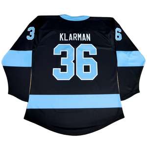 Maillot de hockey sur glace de couleur personnalisée pour hommes et adultes avec numéro | 100% polyester respirant à séchage rapide imprimé et logo personnalisés - Product Image 4