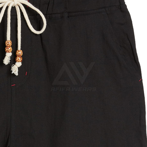 Pantalones cortos de algodón cómodos e informales para hombre más vendidos, diseño de logotipo personalizado con cintura media, buena calidad - Product Image 6