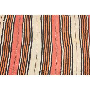 พรมขนสัตว์ลายเย็บปะสีส้มสีเบจคลาสสิกขนาด3.2 x 6FT ห้องโถงสี่เหลี่ยมตุรกีสำหรับทางเข้าห้องนั่งเล่นพรมหลังข้างเตียงทำจากยาง - Product Image 5