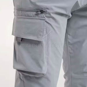 Pantalones Cargo de marca privada para hombre a la venta pantalones Cargo de color liso para hombre Pantalones Cargo con múltiples bolsillos - Product Image 5