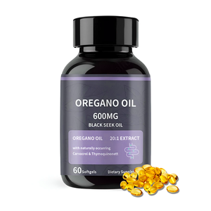 Proveedor de etiqueta privada, aceite de semilla de comino negro, aceite de orégano, cápsulas de gelatina blanda, inmunidad, antioxidante, soporte para la salud digestiva para adultos - Product Image 1